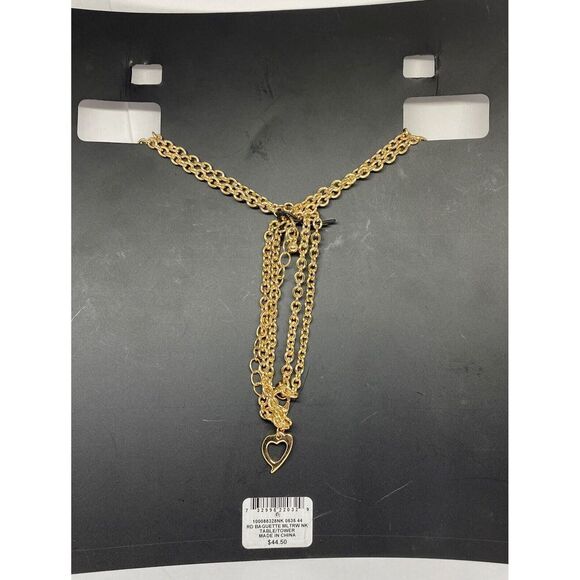 Thalia Sodi Gold-Tone Baguette Multi-Row Necklace MSRP $44.50 CP452 - Picture 4 of 4